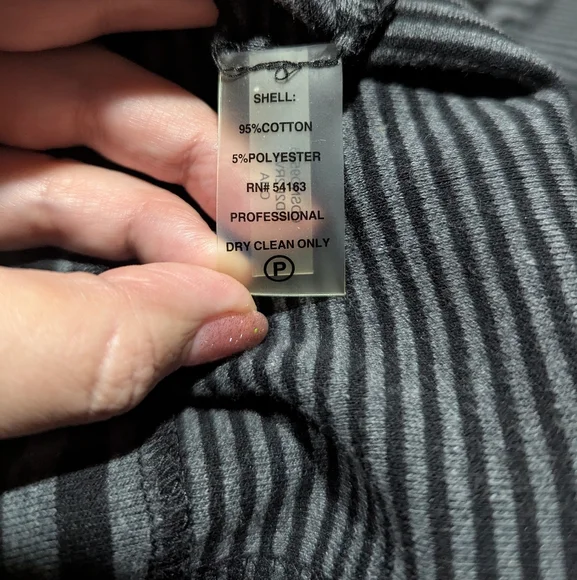 Calvin Klein Womens Size 6 Black & Gray Dual Striped Sheath Dress Cap Sleeves - Picture 15 of 15